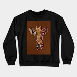 Low poly Giraffe Crewneck Sweatshirt